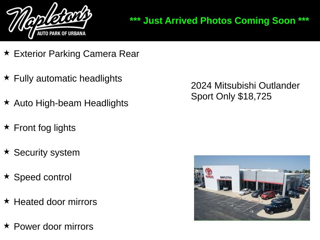 mitsubishi outlander sport 2024 JA4ARUAU2RU013819 image mitsubishi outlander sport 2024 JA4ARUAU2RU013819 image